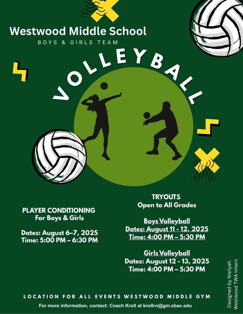 WMS Volleyball  Flyer 25-26