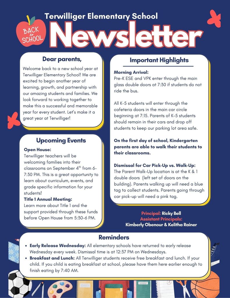 TES Welcome Back Newsletter
