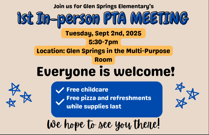 1st In-Person PTA Meeting