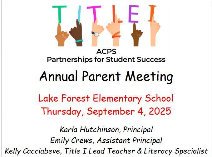 Title 1 Annual Parent Meeting