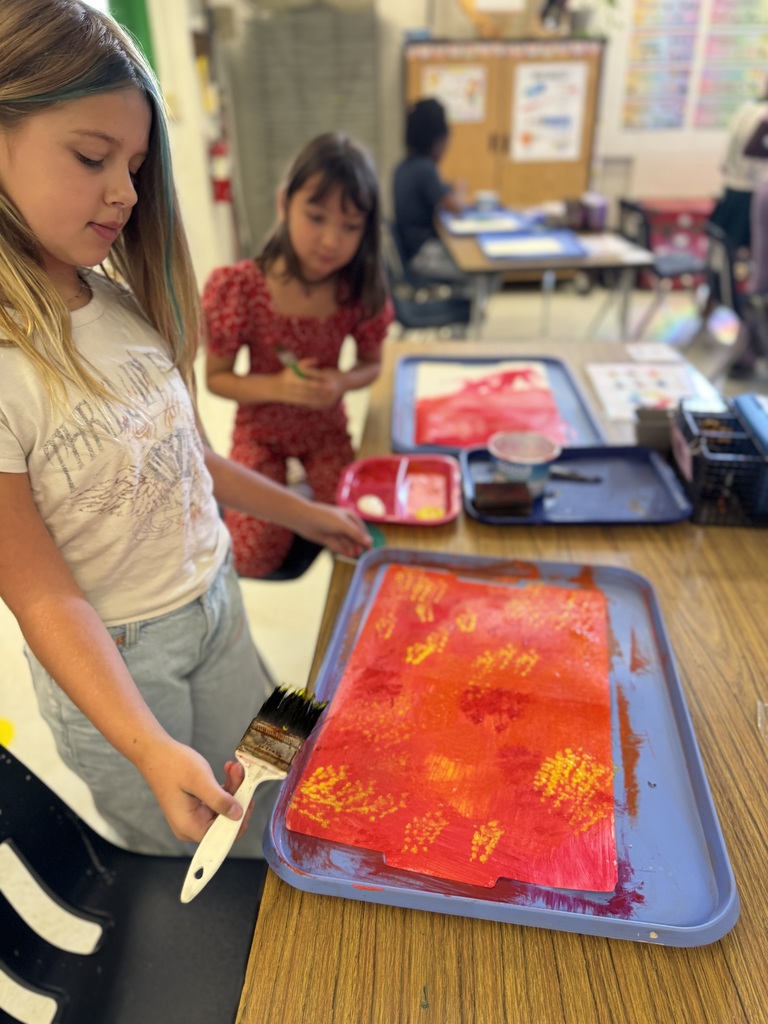Working in art room