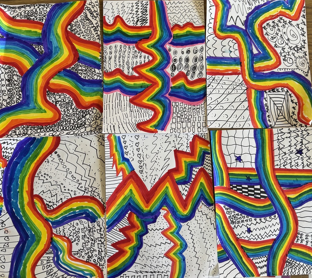 Working in art room