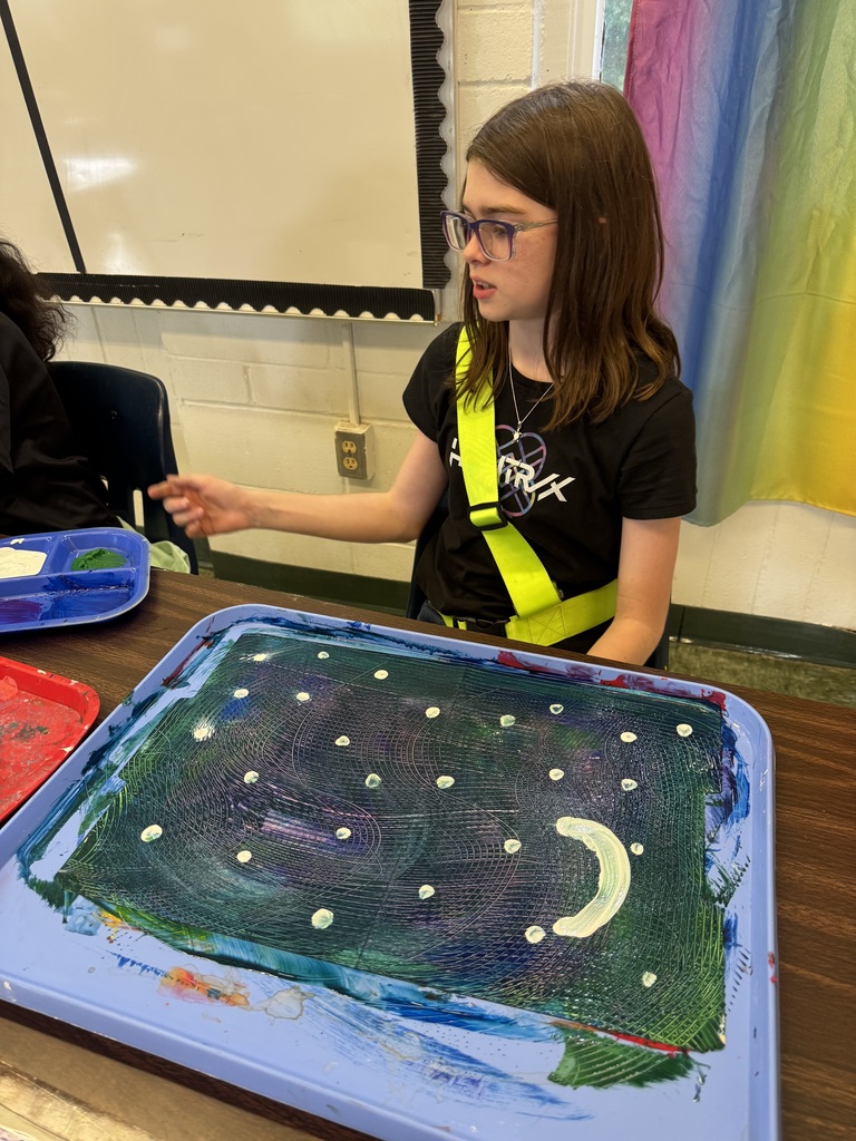 Working in art room