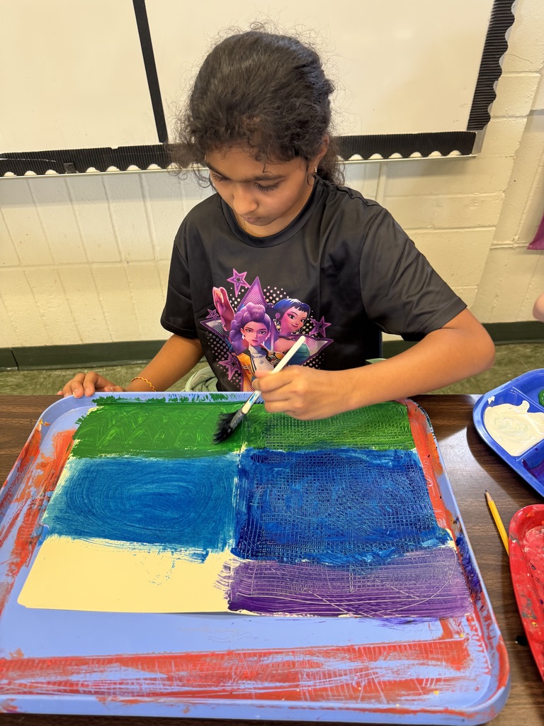 Working in art room