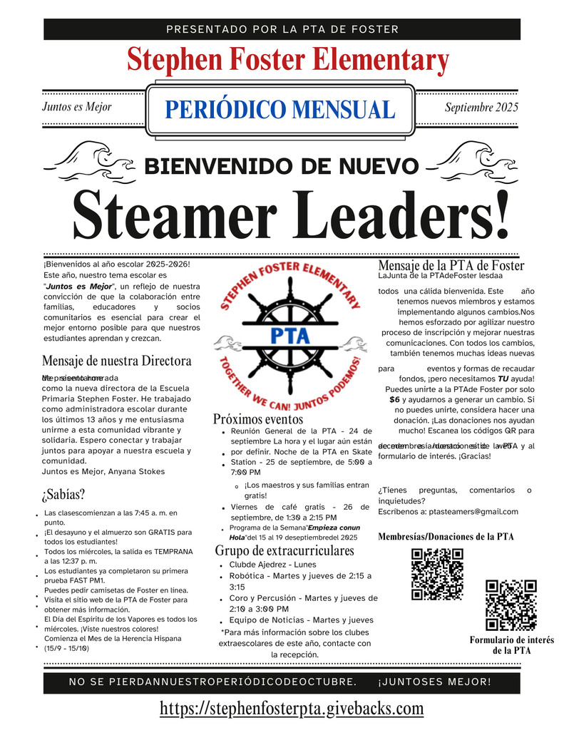 Monthly News Letter ( Spanish)