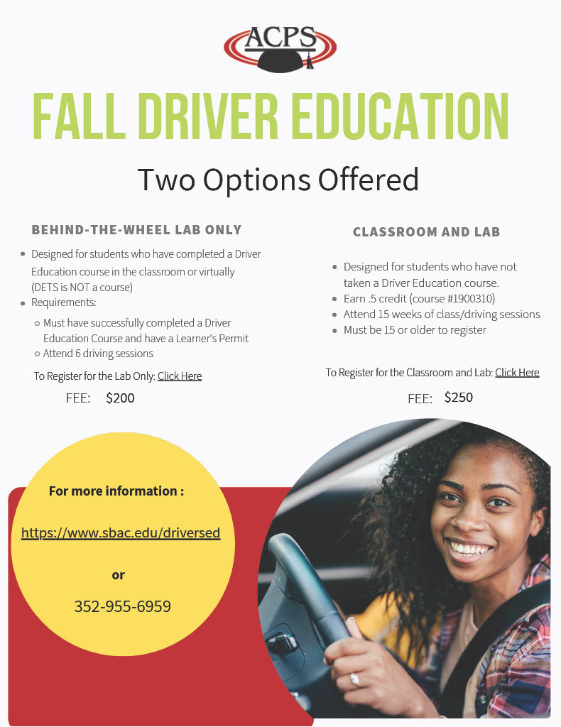 Drivers Ed Flyer
