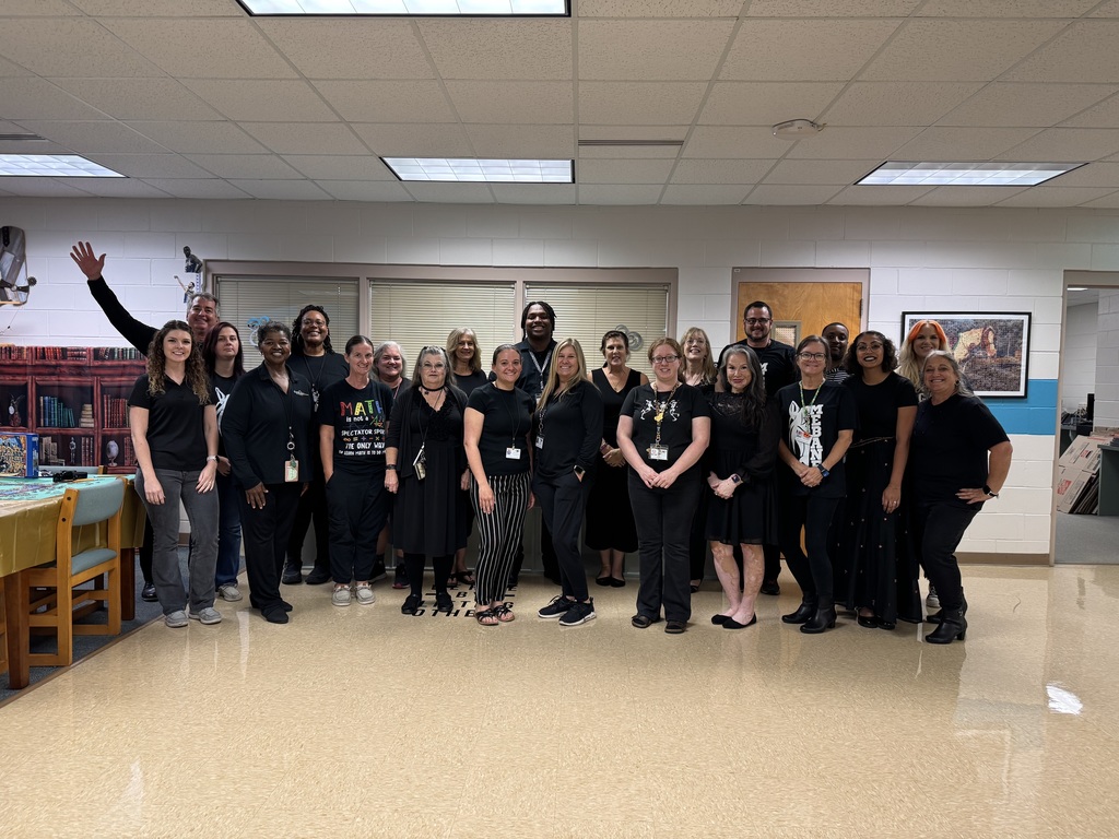 Teachers dress in all black