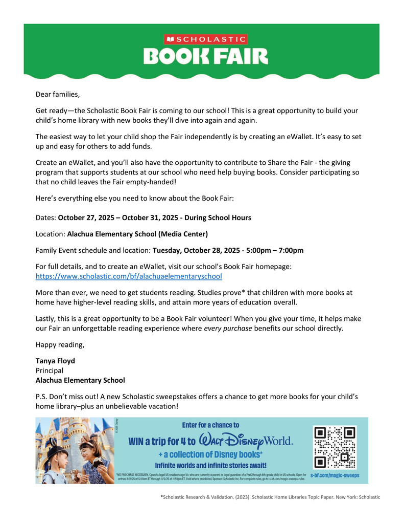 Book Fair information