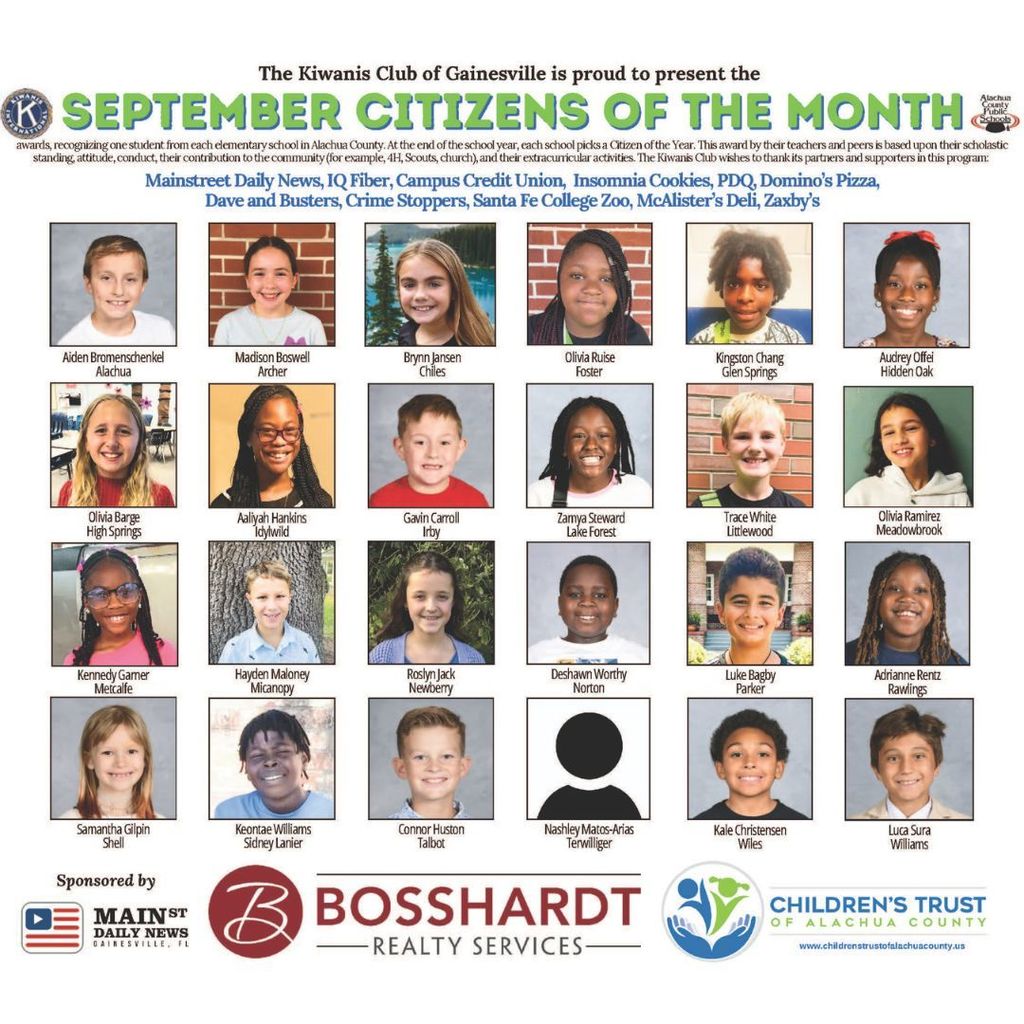 September Citizens of the Month