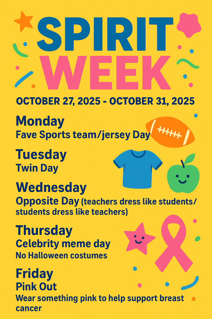 Spirit Week is next week! 