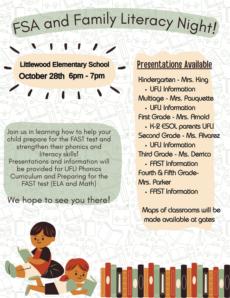 literacy night flyer