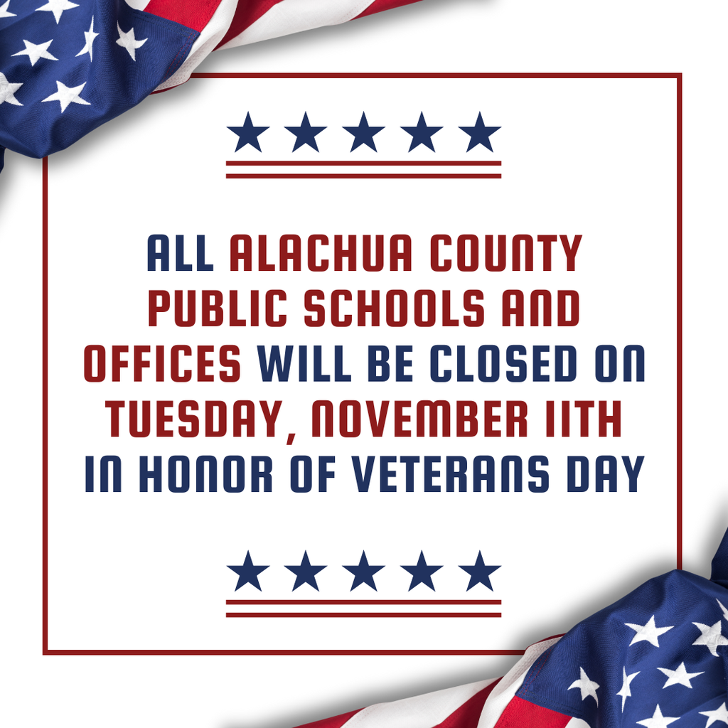 All ACPS schools closed on November 11 in observance of Veterans Day