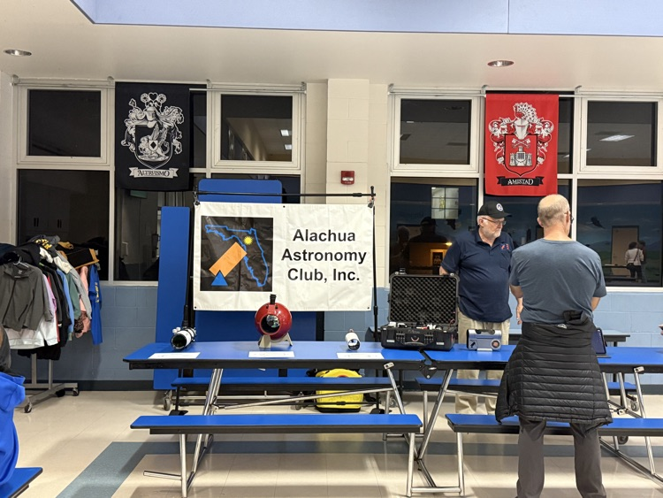 Alachua Astronomy Club showcased several types of telescopes and had one set up to view the night sky.