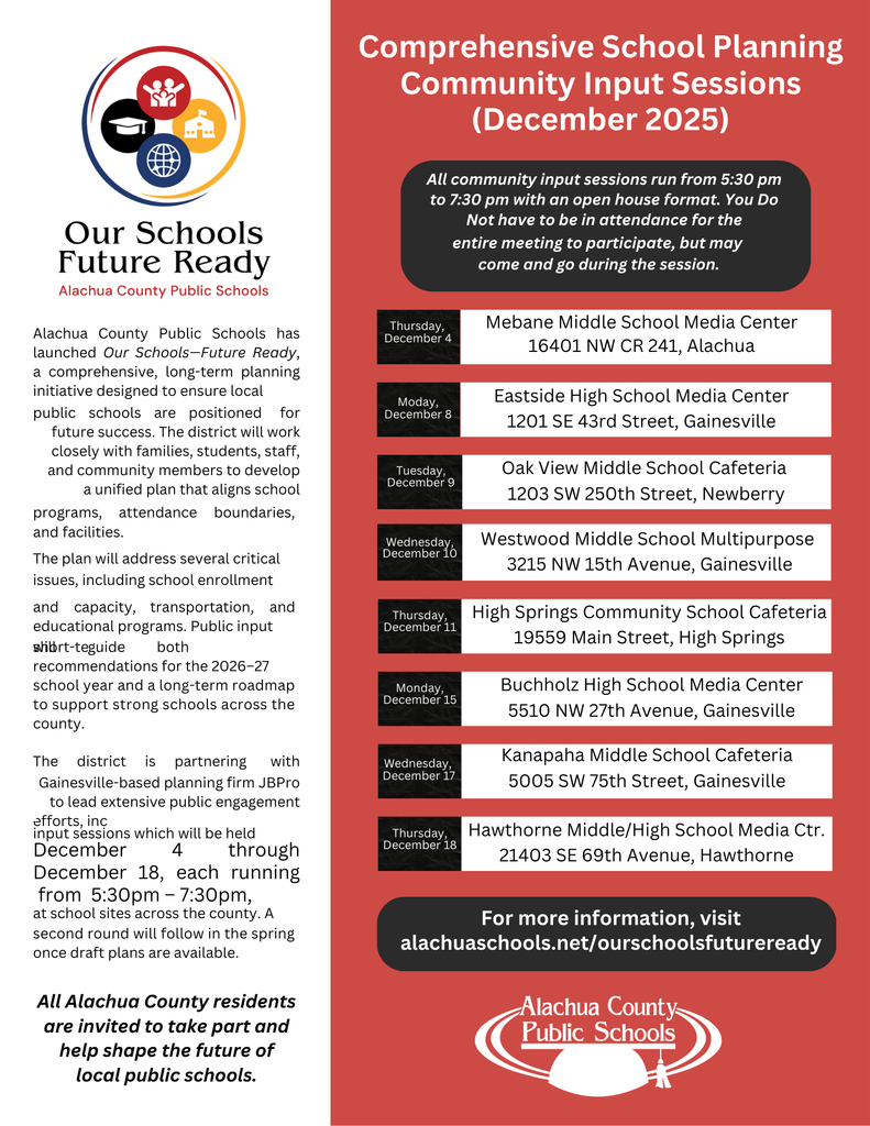 Community Input sessions flier final