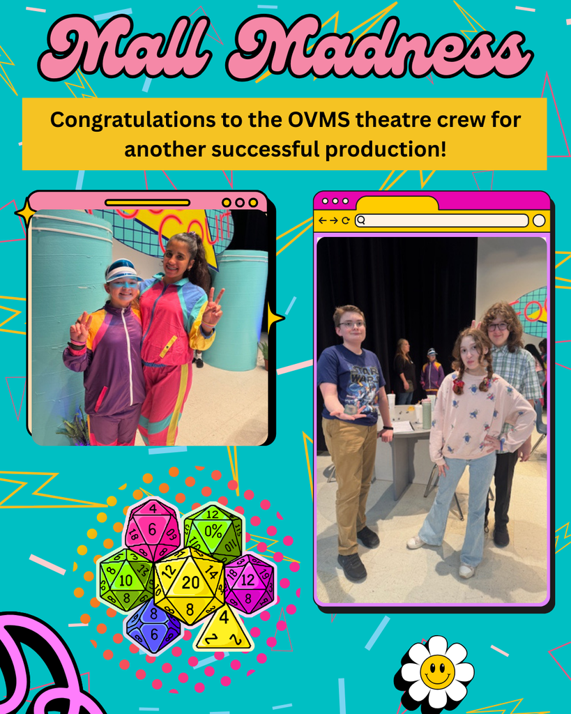 Pictures from the OVMS theatre production Mall Madness. 