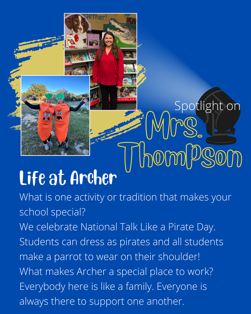 Mrs. Thompson standing in the  book fair and dressed up  with Mrs. Wootton as angry carrots for storybook character parade