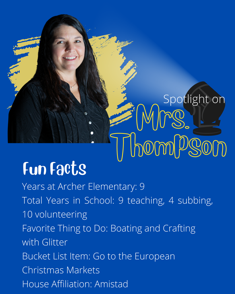 Mrs. Thompson smiling at the camera