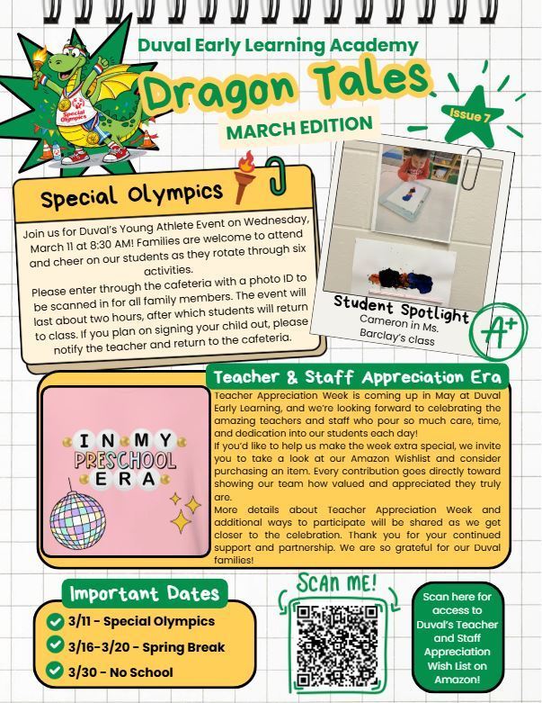 Dragon Tales March Newsletter