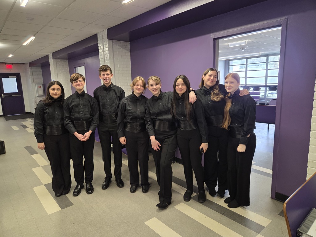 Band students getting ready 