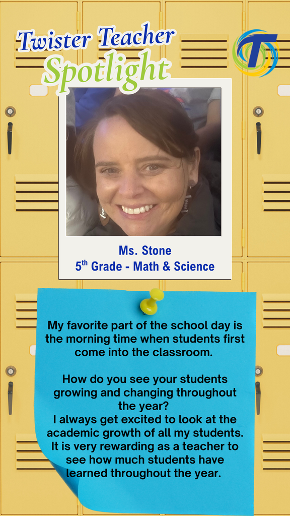 yellow lockers with blue post it note