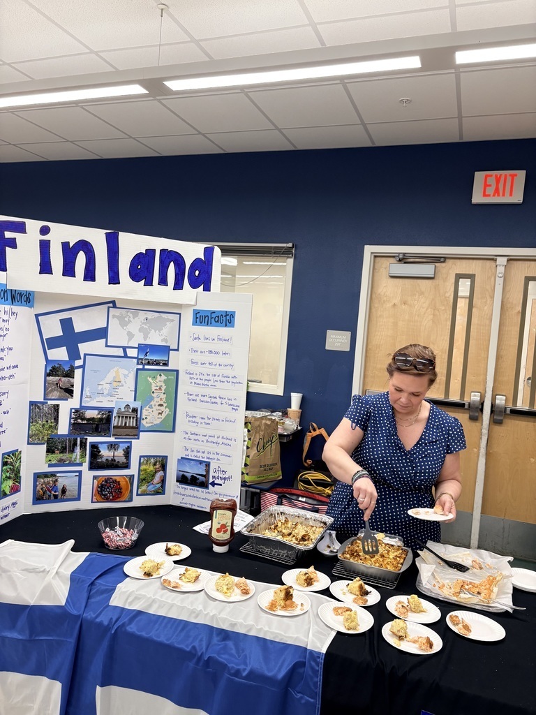 woman with display for Finland