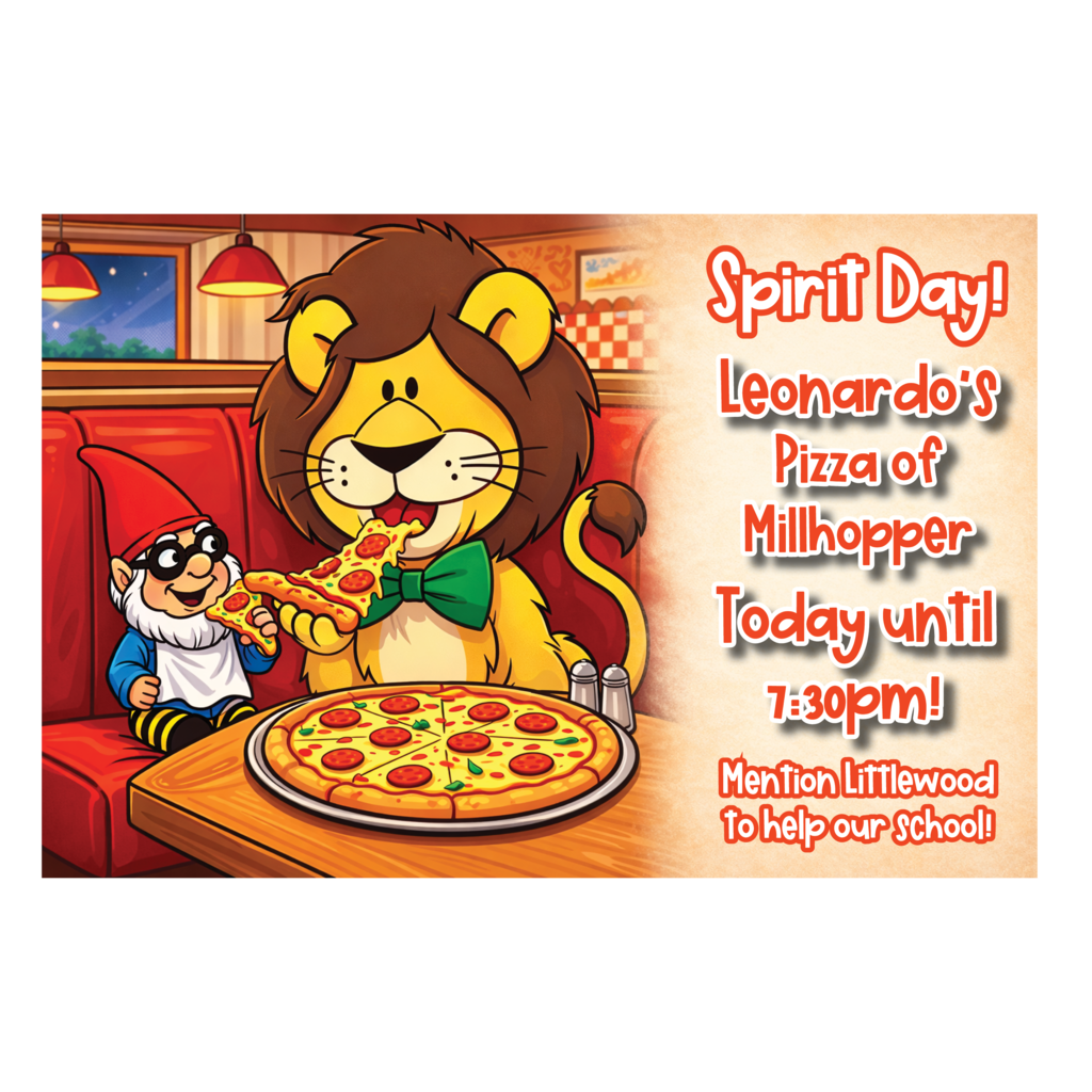 Image of Dewey and Lionel sharing a  slice of pizza at Leonardo's 