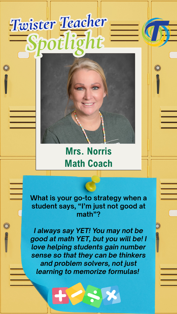 yellow lockers and picture of a teacher