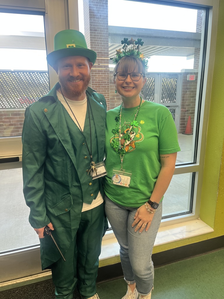 teachers dressed up for St patrick's day