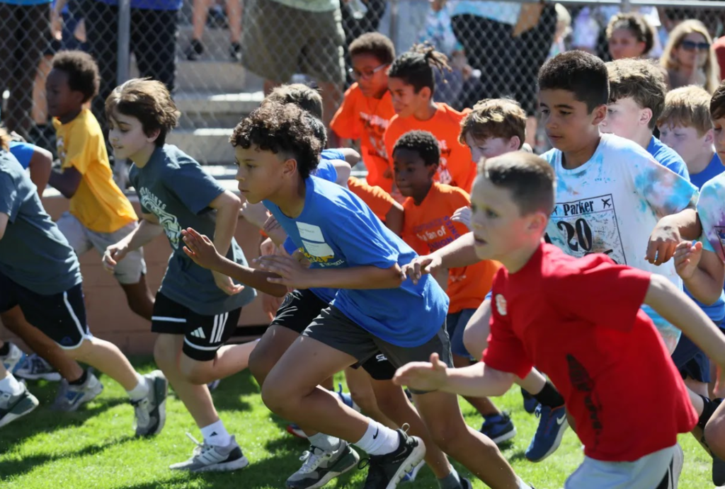 Nominated 5th grade representatives race against other schools. 