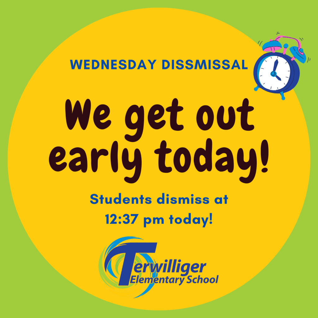 yellow circle with a blue alarm clock