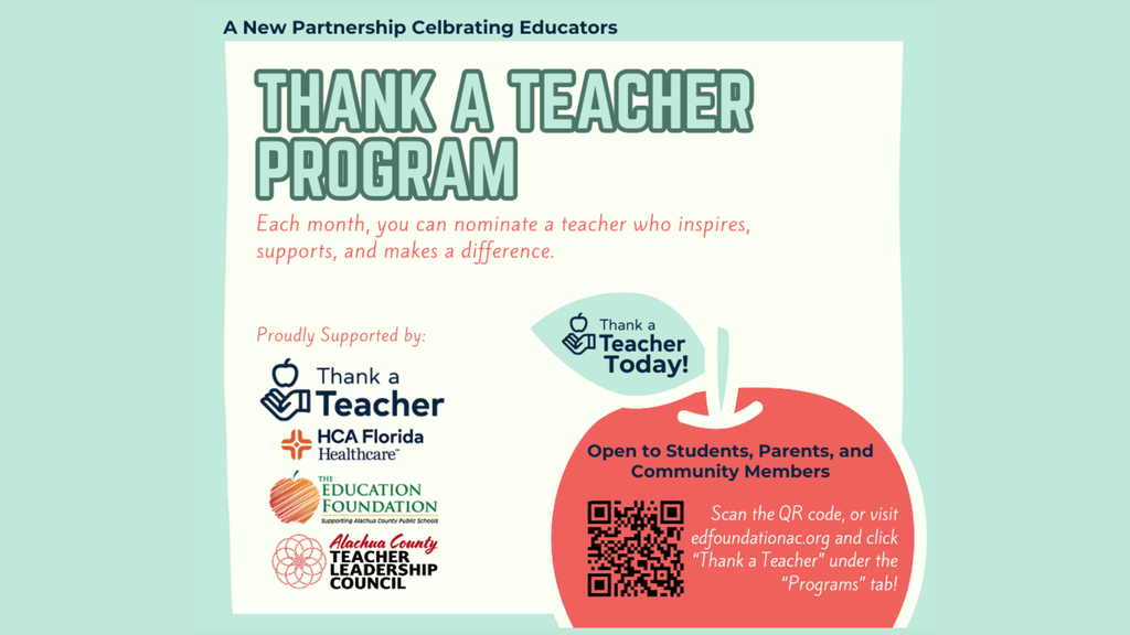 Thank a teacher program