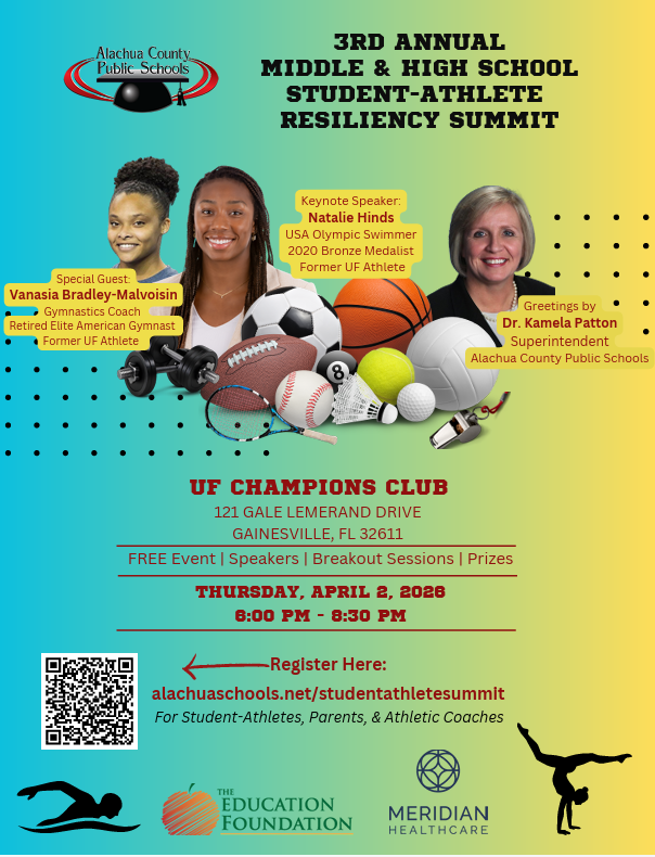 Flyer with registration information including QR code. Keynote Speaker Natalie Hinds. Special Guest: Vanasia Bradley-Malvoisin. 