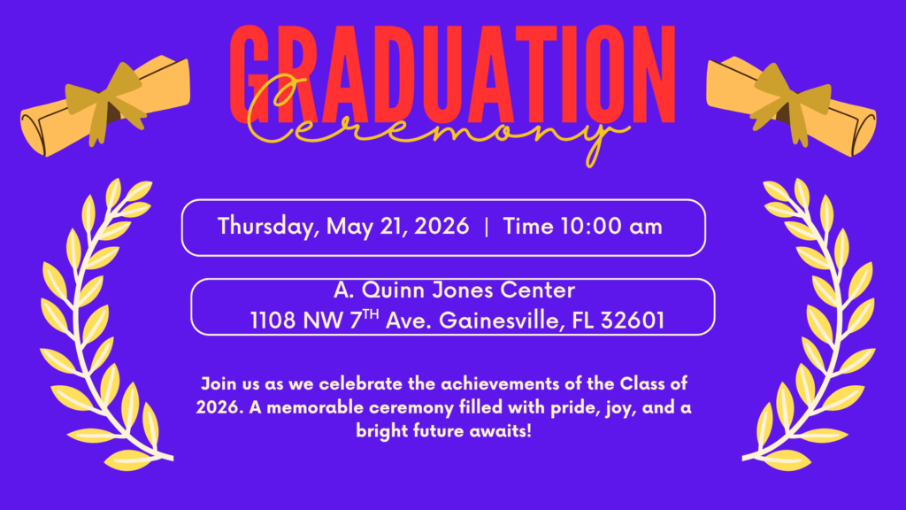 Graduation Ceremony  12th grade , Thursday, MAY 21, 2026, 10:00 am 
