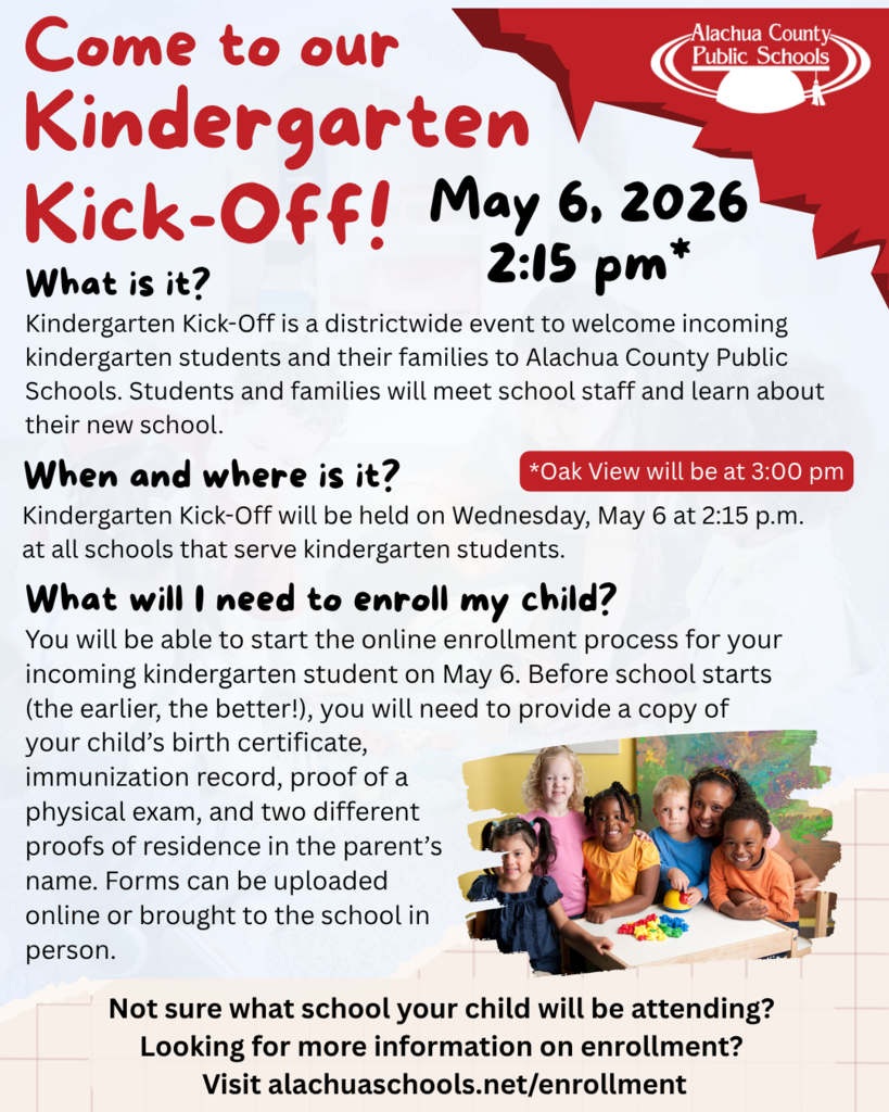 Flier about Kindergarten Kickoff