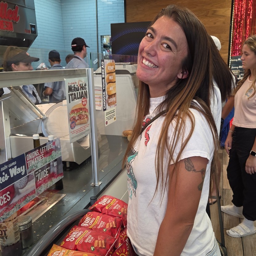 Ms. Long supporting the cause.