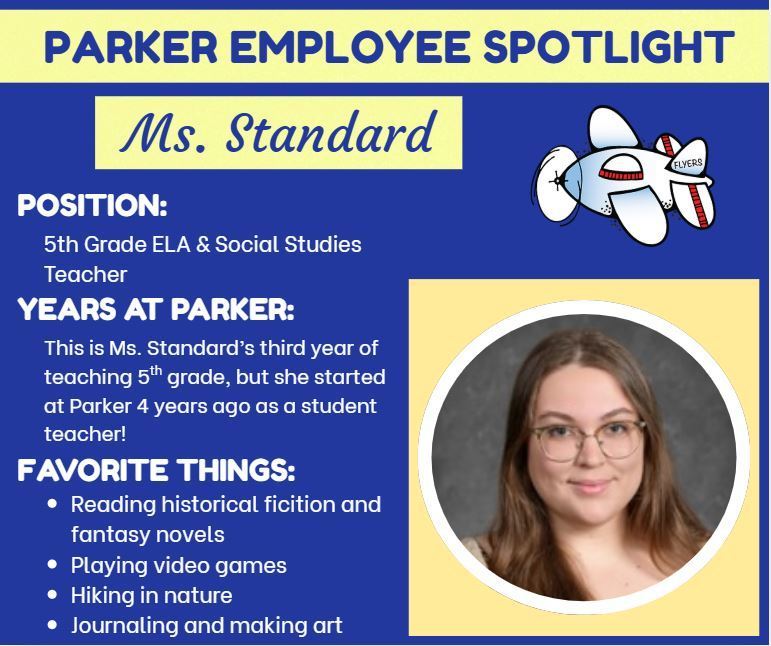 Spotlight on teacher with photo including favorite things