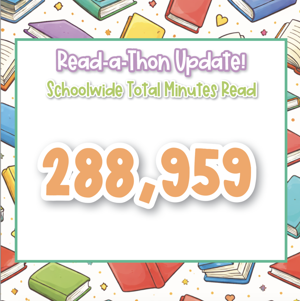 total minutes read from the whole school