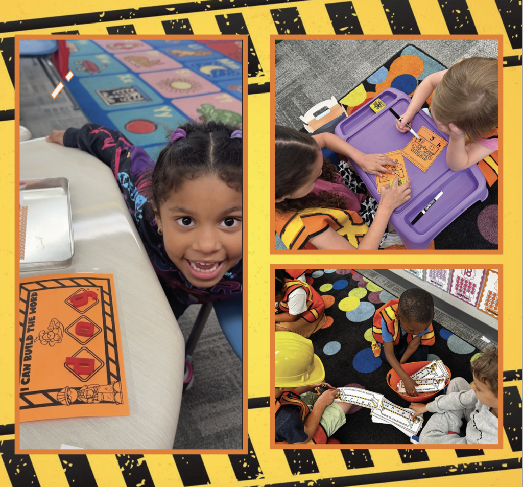 children during construction day