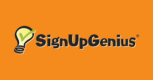 Light bulb text Sign up Genius with orange background