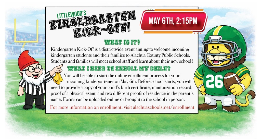 details provided for Kindergarten Kick-off