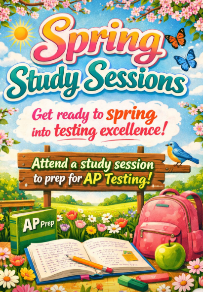 Spring Study Sessions available for AP Testing