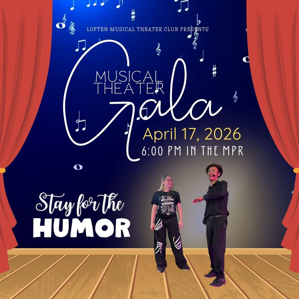 Musical Theater Gala is April 17 at 6:00 pm