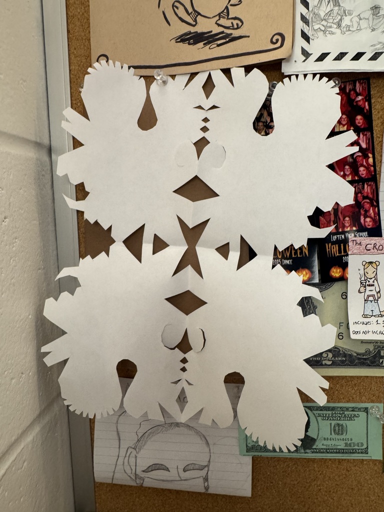 white paper cut out