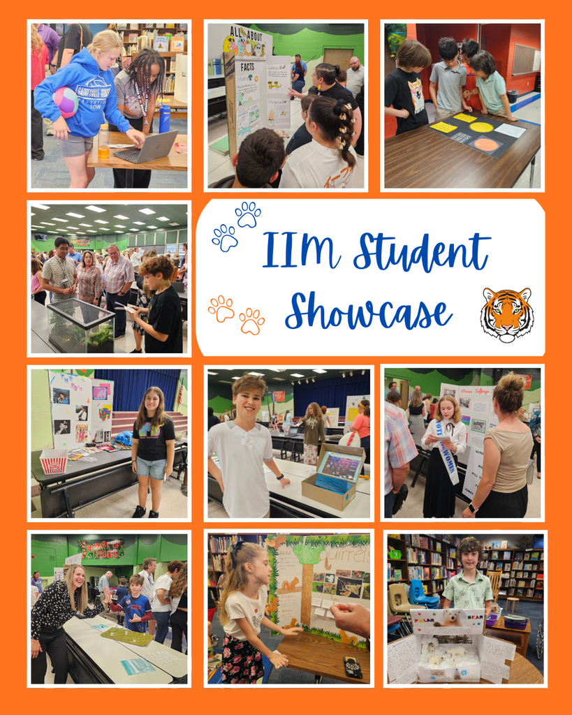 students showing projects