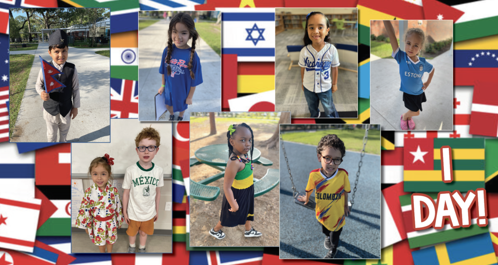 kids dressed in clothes from different countries