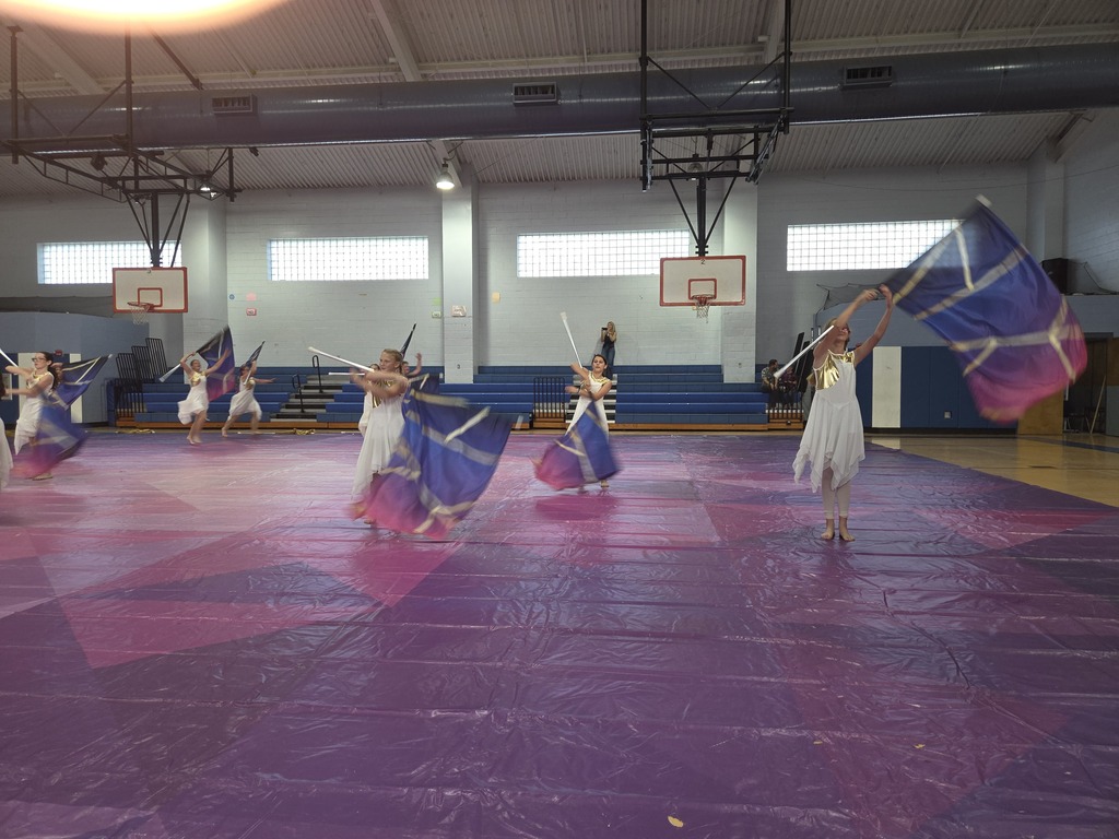 Color Guard performing