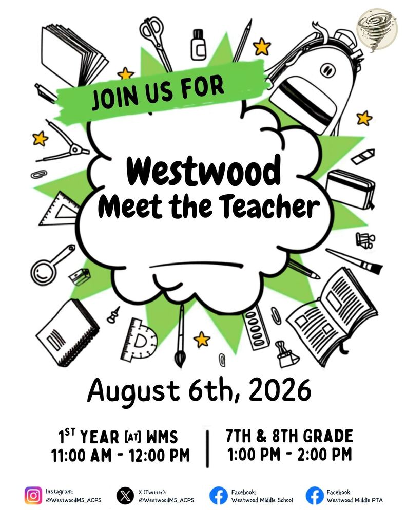 (ENG) Westwood MS – Meet the Teacher  Flyer 26-27