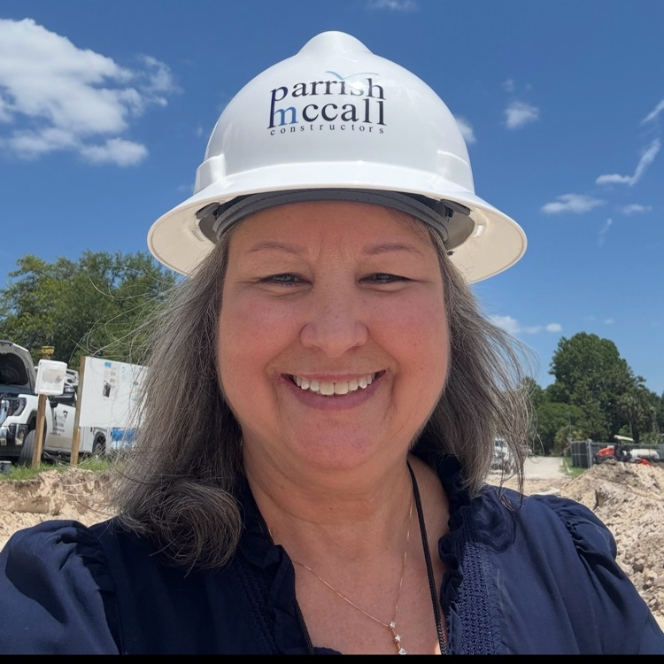 Ms. Munn checking out the new elementary school. 