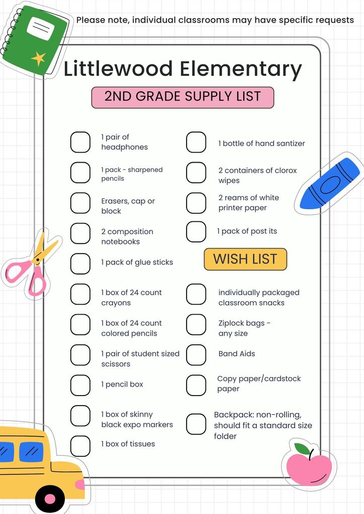 Class Supply Lists