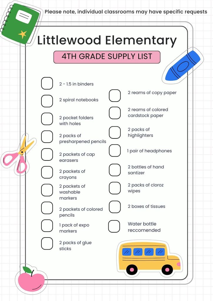 Class Supply Lists